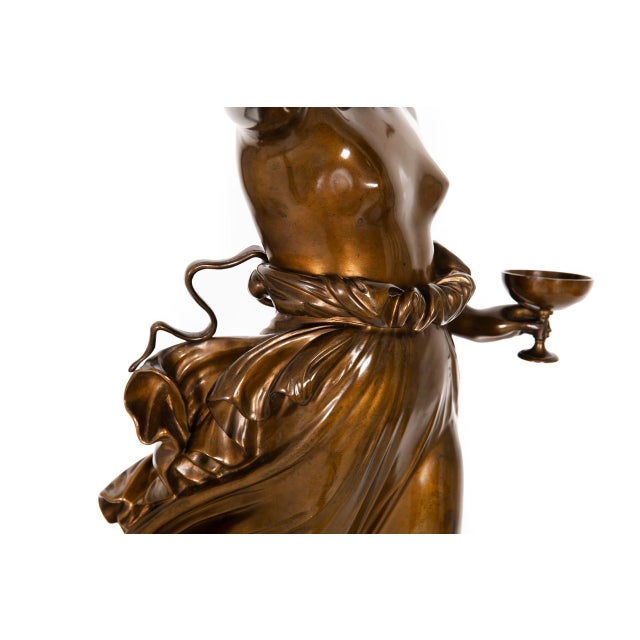 Italian Bronze Sculpture of “Hebe” After Antonio Canova by Boschetti For Sale - Image 11 of 15