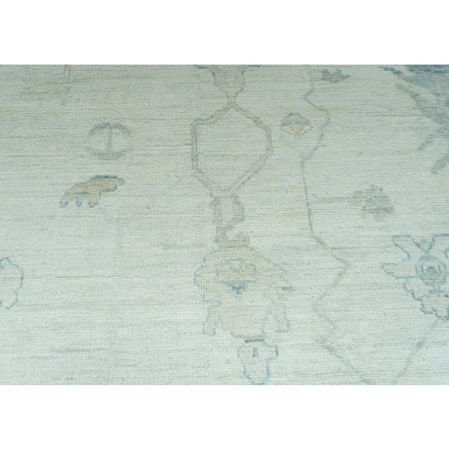 Turkish Turkish Oushak Rug 12'1" x 15'8" #19263 For Sale - Image 3 of 8