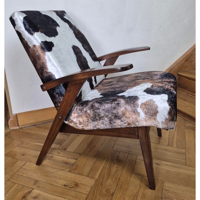 Wood Renovated Armchair by Puchała, Poland, 1970s For Sale - Image 7 of 8