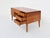 Italian Desk with Red Glass Top in the style of Gio Ponti, Italy, 1950s For Sale - Image 6 of 11
