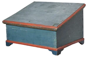 Antique Swedish Blue Folk Art Box