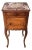 Late 19th Century Antique French Louis XV Style Carved Nightstand With Marble Top For Sale