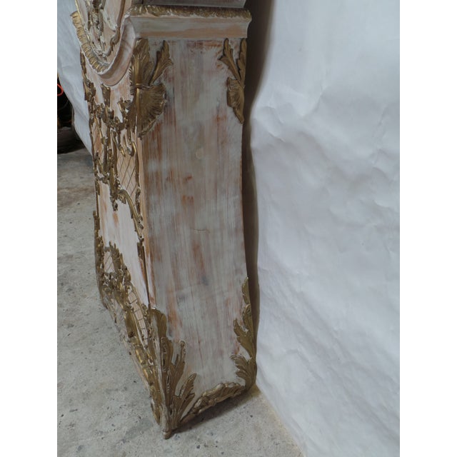 Mora Clock Swedish Rococo Style 100% Original Paint For Sale - Image 9 of 10