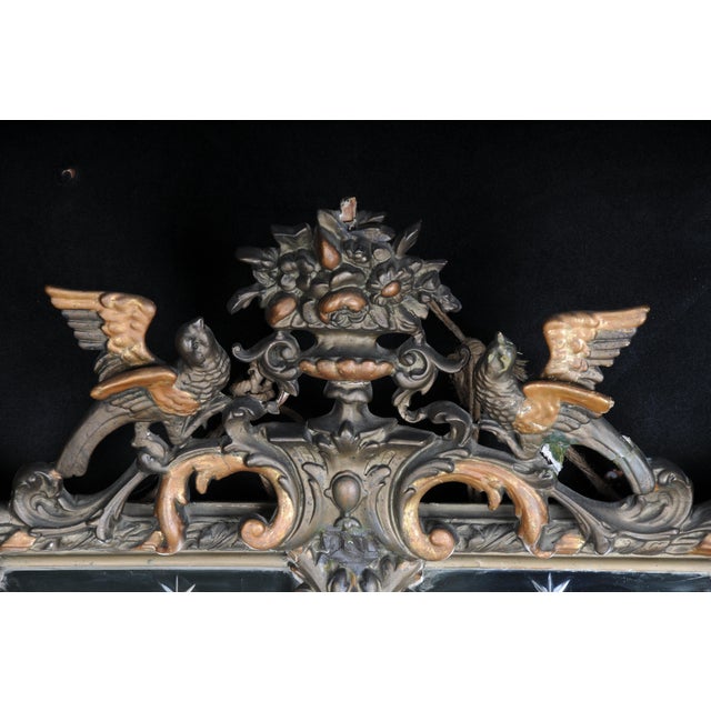 Historicism Gilt Wood Mirror, 1870s For Sale - Image 5 of 18