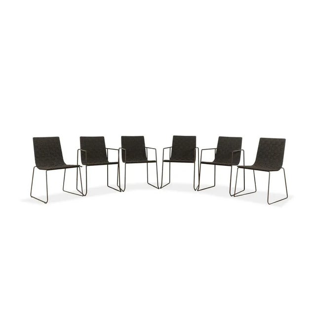Andreu World Trenza Metal Chairs, Set of 6 For Sale - Image 13 of 13