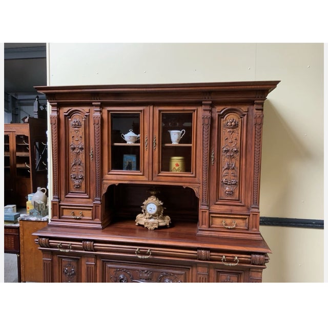 Wood Antique Neo-Renaissance Buffet, 1880 For Sale - Image 7 of 12