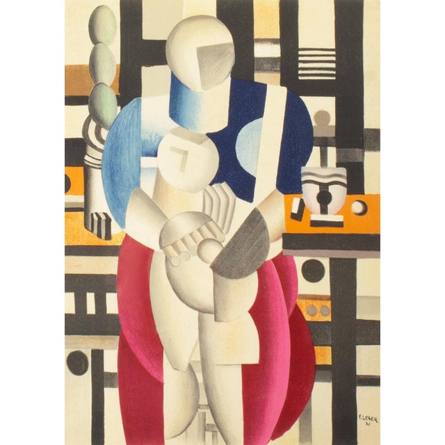 A lithograph by the French modern artist Fernand Léger (1881-1955) from the French art publication Derriere le Miroir, no....