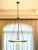 Gray Glass and Steel Pendant Chandelier For Sale - Image 8 of 12