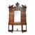 Grand Antique Carved Wood Hall Tree For Sale