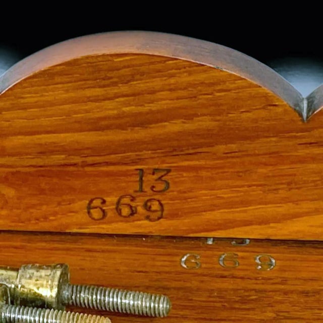 Wood Antique Teak and Brass Campaign Bookshelves, Army & Navy Store For Sale - Image 7 of 8