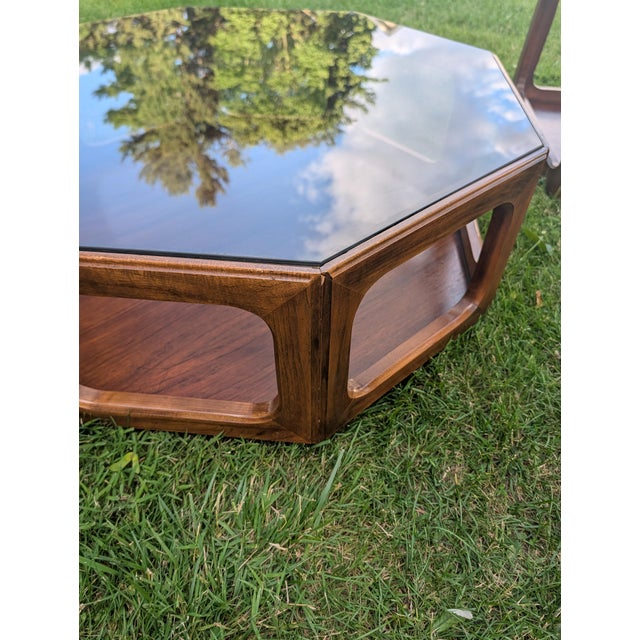 Vintage Mid-Century Modern j.b. Van Sciver Walnut Coffee & Side Table Set - 4 Pieces For Sale - Image 10 of 18