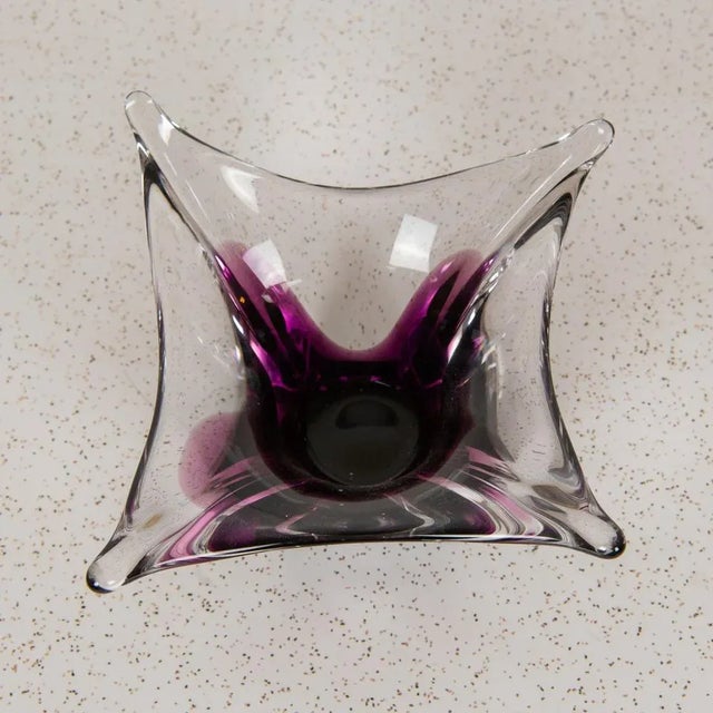 Viola Murano Glass Centerpiece, 1970s For Sale - Image 4 of 6