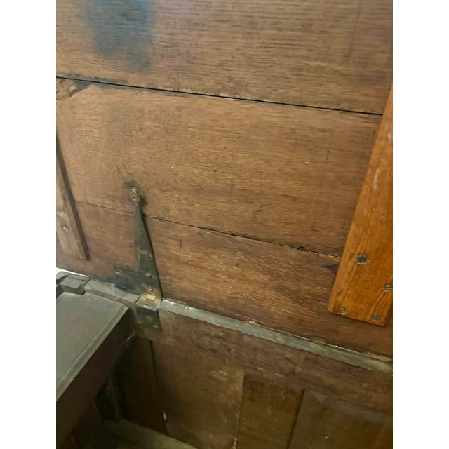 Antique 17th Century Oak Mule Chest with Marquetry Inlay, 1680s For Sale - Image 15 of 18