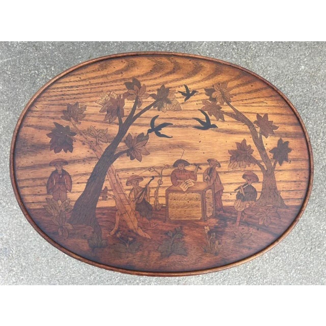 Antique Inlaid Kidney Shaped Table For Sale - Image 11 of 18