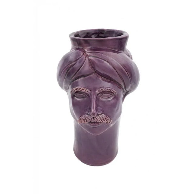 Traditional Solimano Medium • Violet Ispica from Crita Ceramiche For Sale - Image 3 of 3