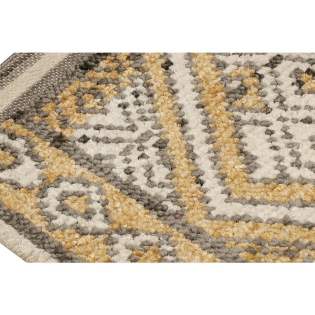 Rug & Kilim Rug & Kilim’s Moroccan Style Rug With Geometric Lozenge Diamond Patterns For Sale - Image 4 of 7