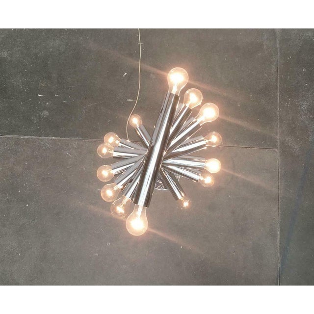 Mid-Century Space Age Flexible Chrome Ceiling Lamp, 1960s For Sale - Image 5 of 18