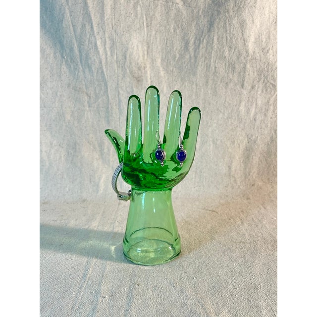 Late 20th Century Molded Green Glass Industrial Industrial Hand Form ...