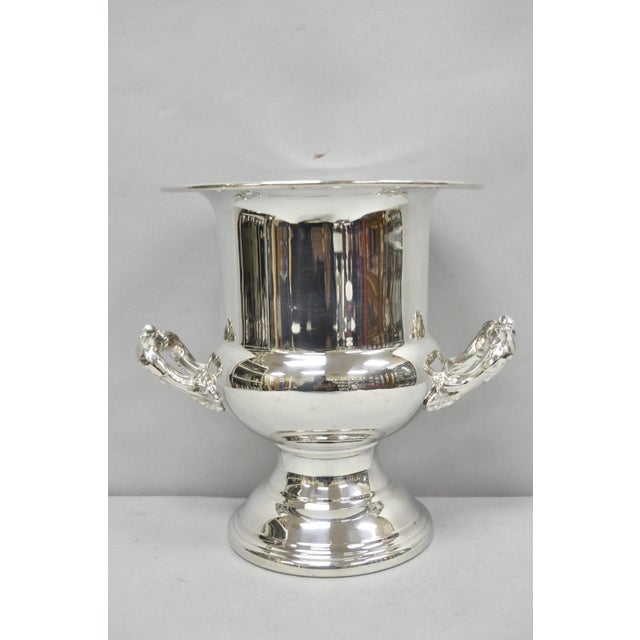Vintage Newport Gorham Silver Plated Trophy Cup Urn Champagne Chiller Ice Bucket. Circa Mid 20th Century. Measurements:...