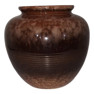 Vintage Ceramic Vase by Veb Steingut Elsterwerder, 1970s For Sale