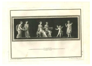 N. Billy & N. Vanni, Ancient Roman Painting, Original Etching, 18th Century