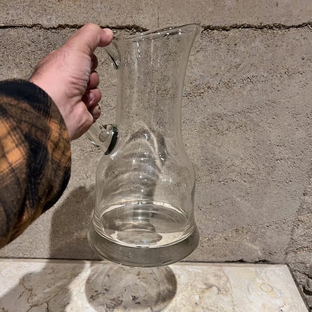 Iittala 1970s Modernist Style Glass Pitcher For Sale - Image 4 of 6