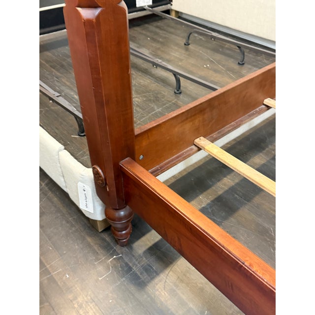 Eastern King Size Ethan Allen British Classics Montego Canopy Bed Frame For Sale - Image 9 of 12