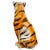 Hollywood Regency Italian Glazed Ceramic Standing Tiger Statue For Sale - Image 3 of 6