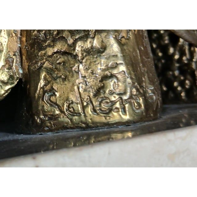 Late 20th Century Nancy Schon "The Cantor" #5/18 Judaica Bronze World Famous Sculptor For Sale - Image 6 of 6