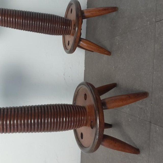 Set of Stools attributed to Osvaldo Borsani, 1950s For Sale - Image 9 of 11