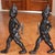 Mid 20th Century Pair of American Cast Iron “Hessian Soldier” Andirons For Sale - Image 5 of 12