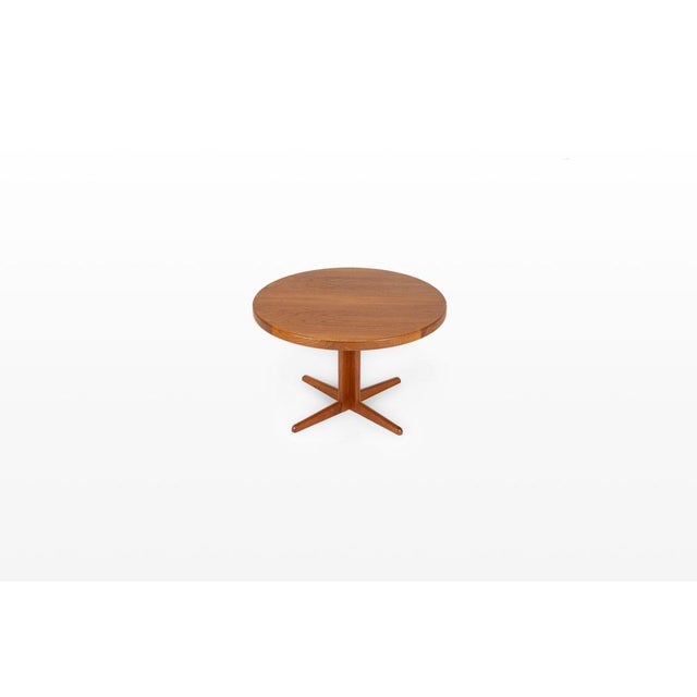 Round Extendable Teak Dining Table by Bramin, 1960s For Sale - Image 10 of 10