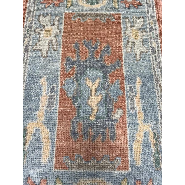 Contemporary Turkish Oushak Rug 2'1" x 3'5" For Sale - Image 3 of 6