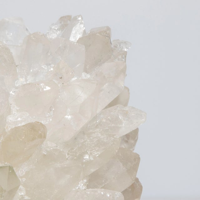 White Vase in Classic Clear Quartz For Sale - Image 8 of 8