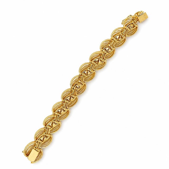 Late 20th Century Hammerman Brothers 18k Diamond Bracelet For Sale - Image 4 of 4