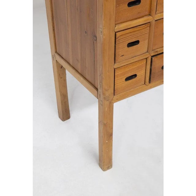 Italian Wooden Storage Cabinet with Drawers, 1900s For Sale - Image 11 of 13