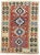Vintage Persian Shiraz Kilim Rug, 03'10 X 05'04 For Sale - Image 9 of 9