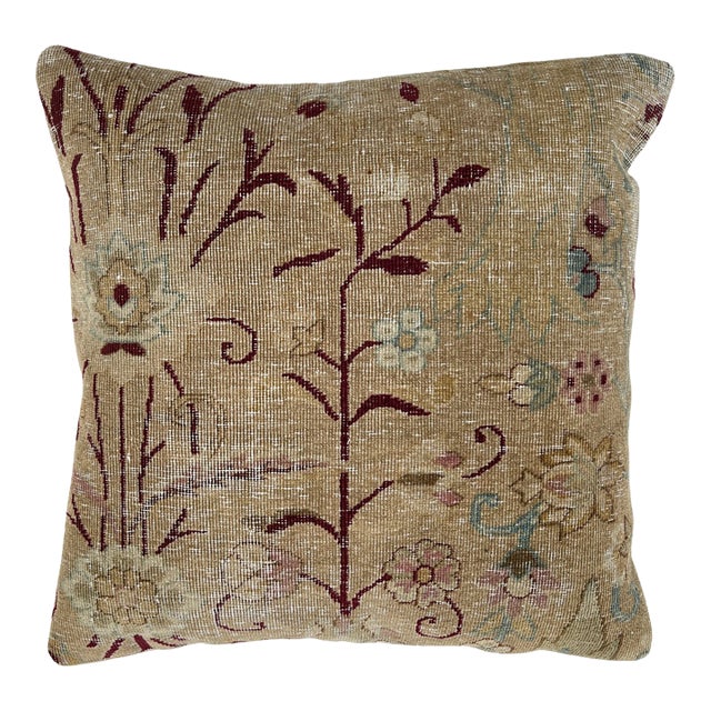 Vintage Turkish Rug Pillow For Sale