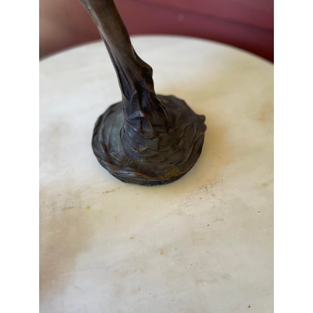 Antique Firmin Bate Monumental Bronze Art Nouveau Candelabra For Sale - Image 10 of 13