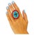Bochic “Capri” Vintage Ruby, Blue Topaz & Diamond Ring Set In 18K Gold & Silver Natural Blue Topaz 19 carats Natural Ruby...