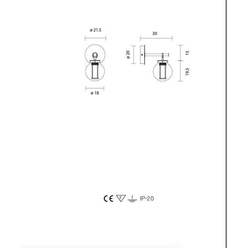 Gold Neri and Hu Bai a Di Di Bronze-Transparent Glass Wall Lamp for Parachilna For Sale - Image 8 of 9