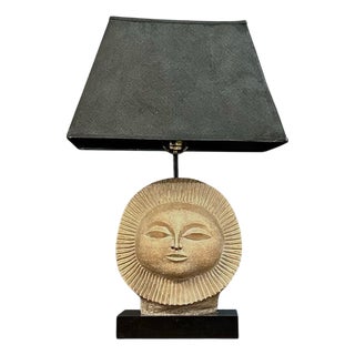 Mid-Century Modern Sun Face Table Lamp by Paul Bellardo by Austin Products Inc. For Sale