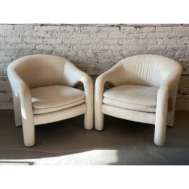 Postmodern 1980s Vintage Postmodern Sculptural Arc Chairs - A Pair For Sale - Image 3 of 12