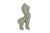 Ceramic Vintage Thai Singha Lion Foo Dog Statues in Celadon For Sale - Image 7 of 12