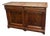 Antique Victorian Marble Top Walnut Burl Sideboard Buffet Cabinet Credenza For Sale