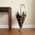 Vintage Italian Toleware Umbrella Stand-Black-Gold-Floral-Metal-Holder-Cane For Sale - Image 10 of 10