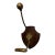 Vintage Wood and Brass Wall Mounted Hall Tree Hook for Hat and Coat For Sale