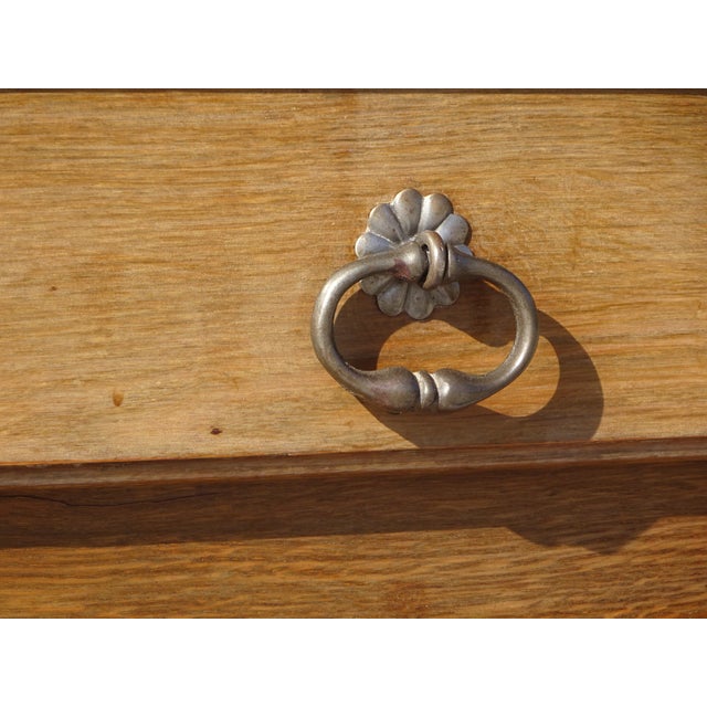 Wood Small Oak One-Door Jam Buffet, 1970s For Sale - Image 7 of 18