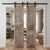 Wood Antique Carved Wood Doors With Metal Accents – Vintage Hinged or Sliding Barn Door 80x36 For Sale - Image 7 of 7