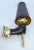 Metal Andre Arbus Bronze Sconces Black Finish Hand Holding Light, Wall Lamp 1950 Pair For Sale - Image 7 of 13